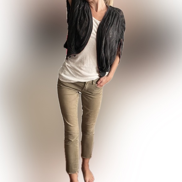 J. Crew cropped toothpick tan jeans size 25 beige - Picture 2 of 8